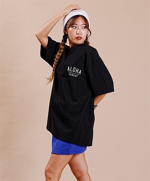 マトメガイ対象】ALOHA SUNDAY/アロハサンデー デザインTシャツ AS-MS