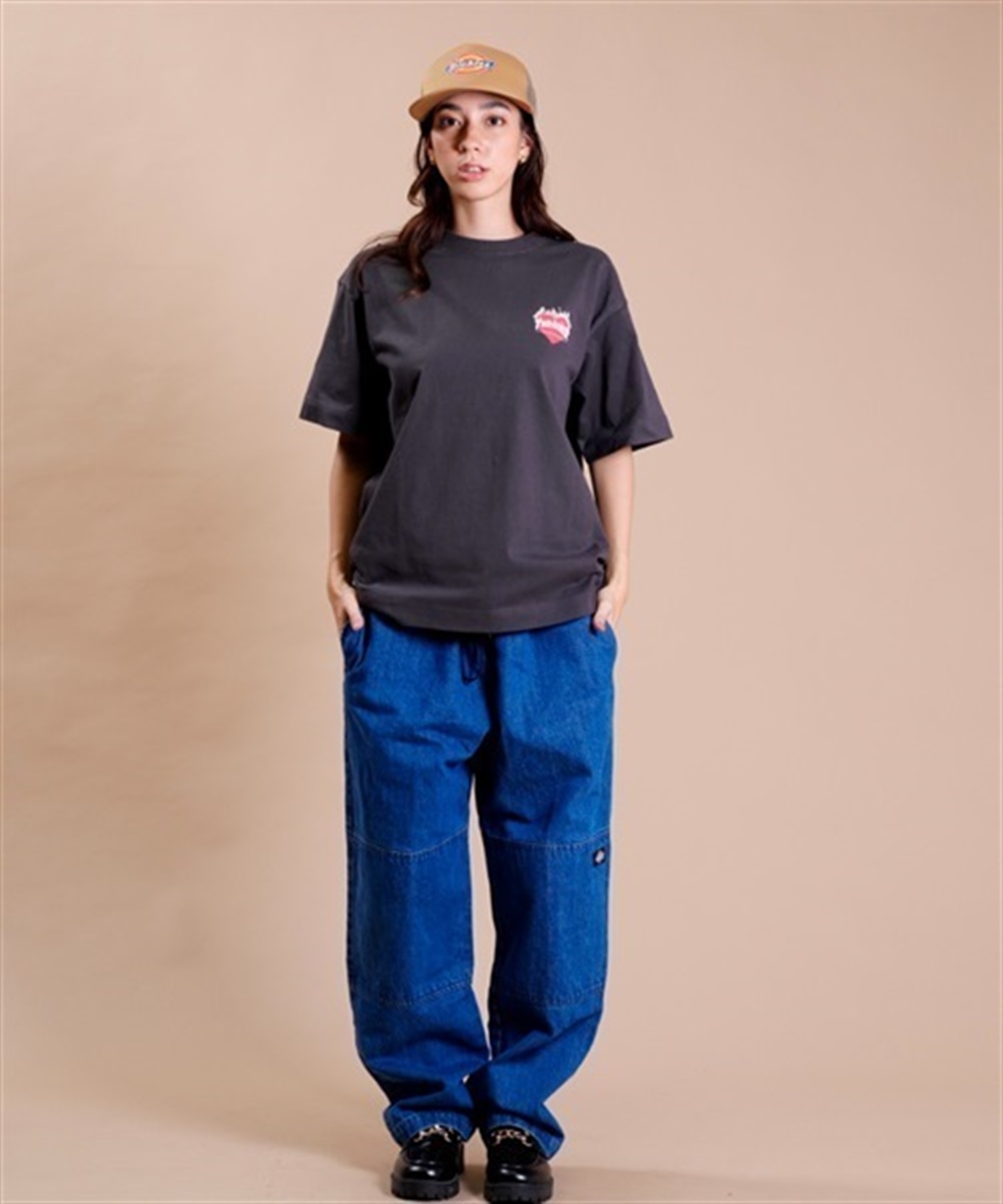 THRASHER スラッシャー THML-001 BHEART レディース 半袖 Tシャツ KK1 D24(WTPK-M)