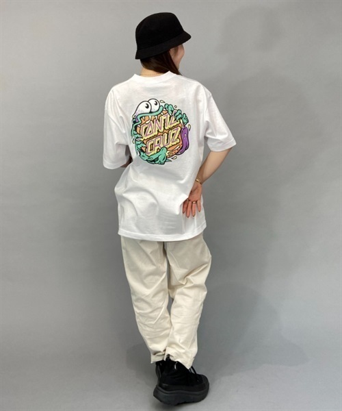 SANTA CRUZ サンタクルーズ SLASHER DOT S/S TEE 502231433 レディース 半袖 Tシャツ バックプリント KK1 C29(WT-M)