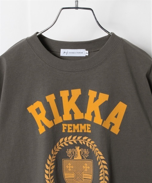 RIKKA FEMME リッカファム R23SS002 レディース トップス カットソー Tシャツ 半袖 KK E11(GY-F)