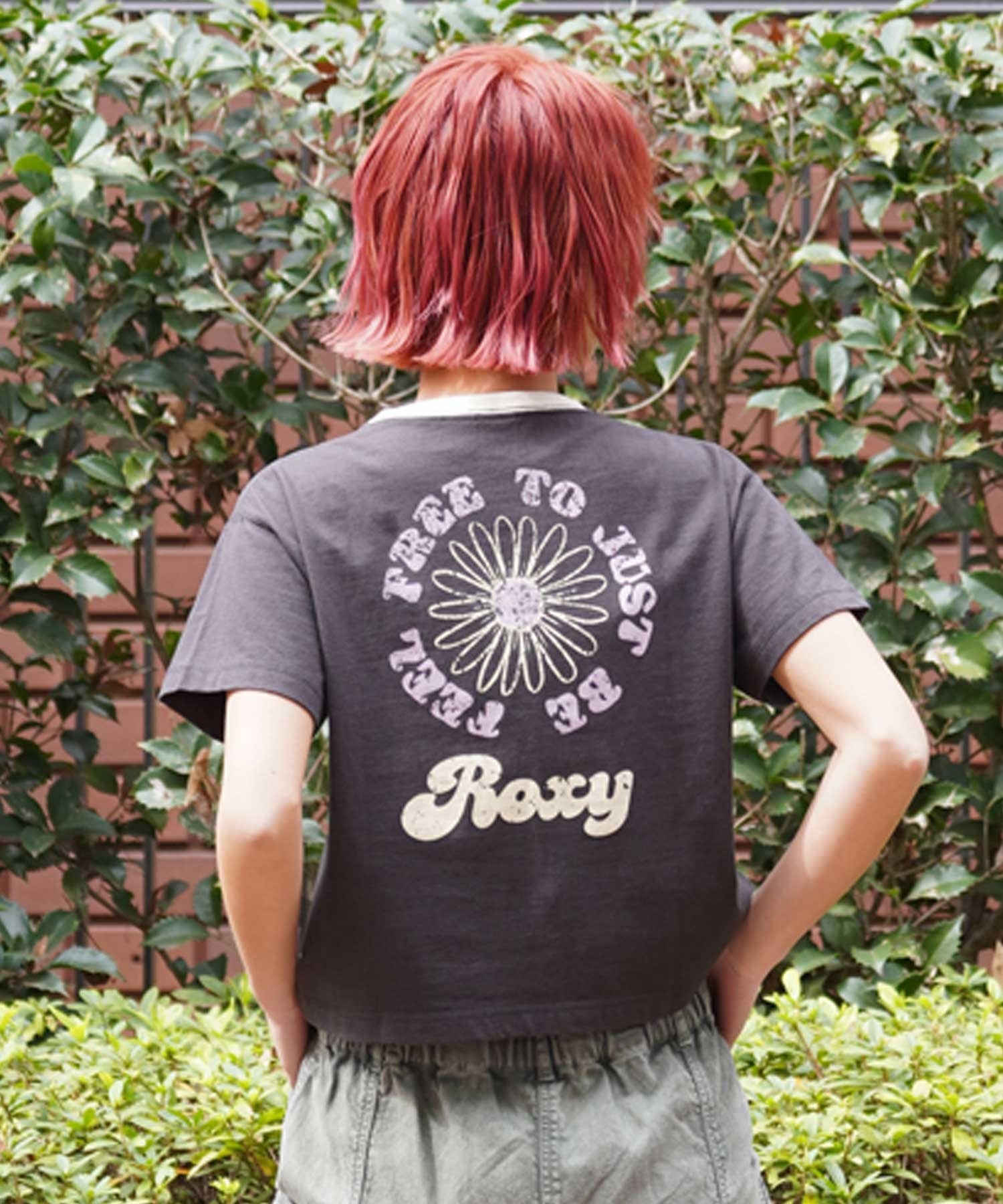 ROXY ロキシー RST241619T レディース 半袖 Tシャツ フリールフリーショートスリーブティーシャツ クルーネック(OWT-M)