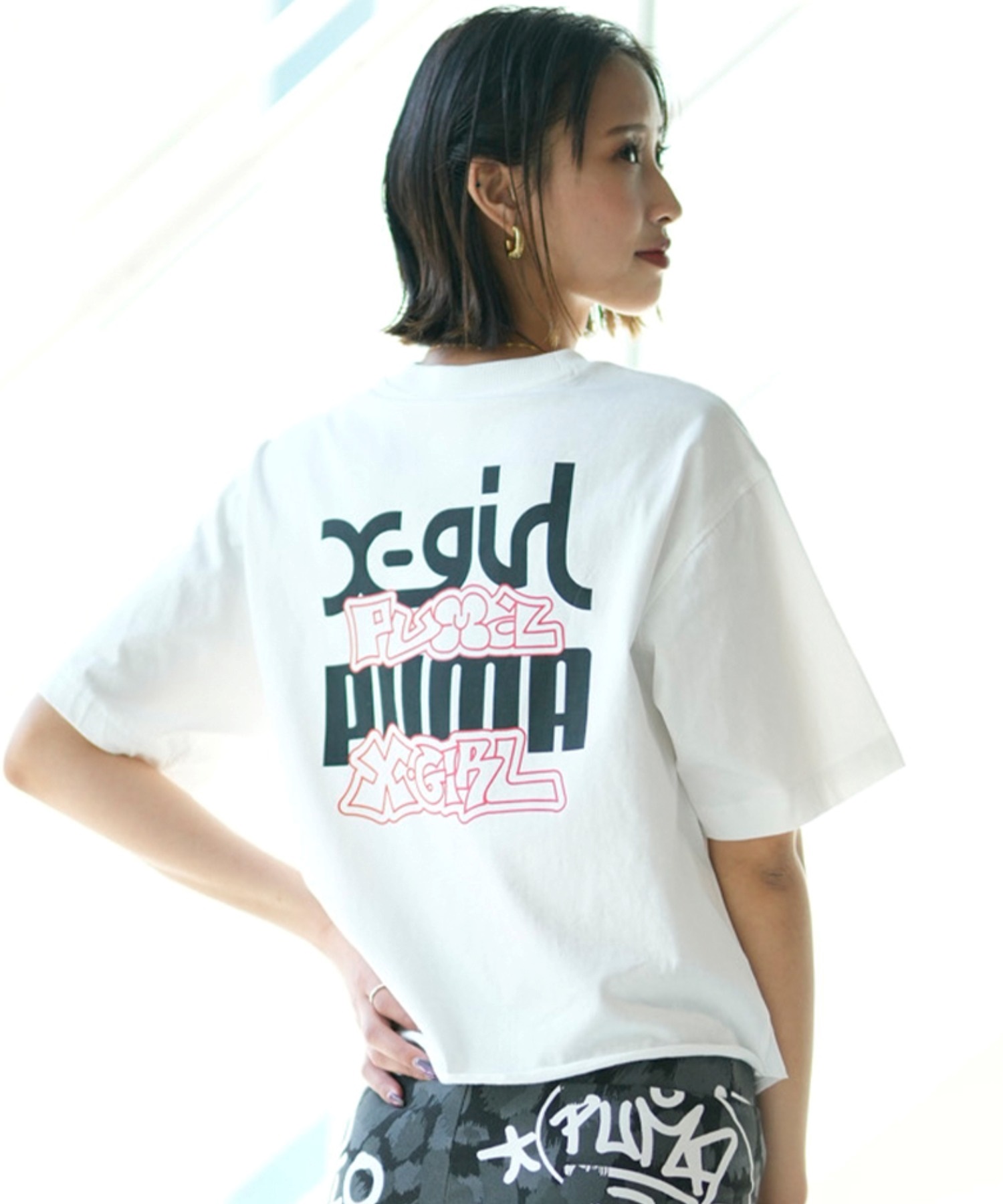 PUMA プーマ × X-GIRL エックスガール コラボ ウィメンズ グラフィック