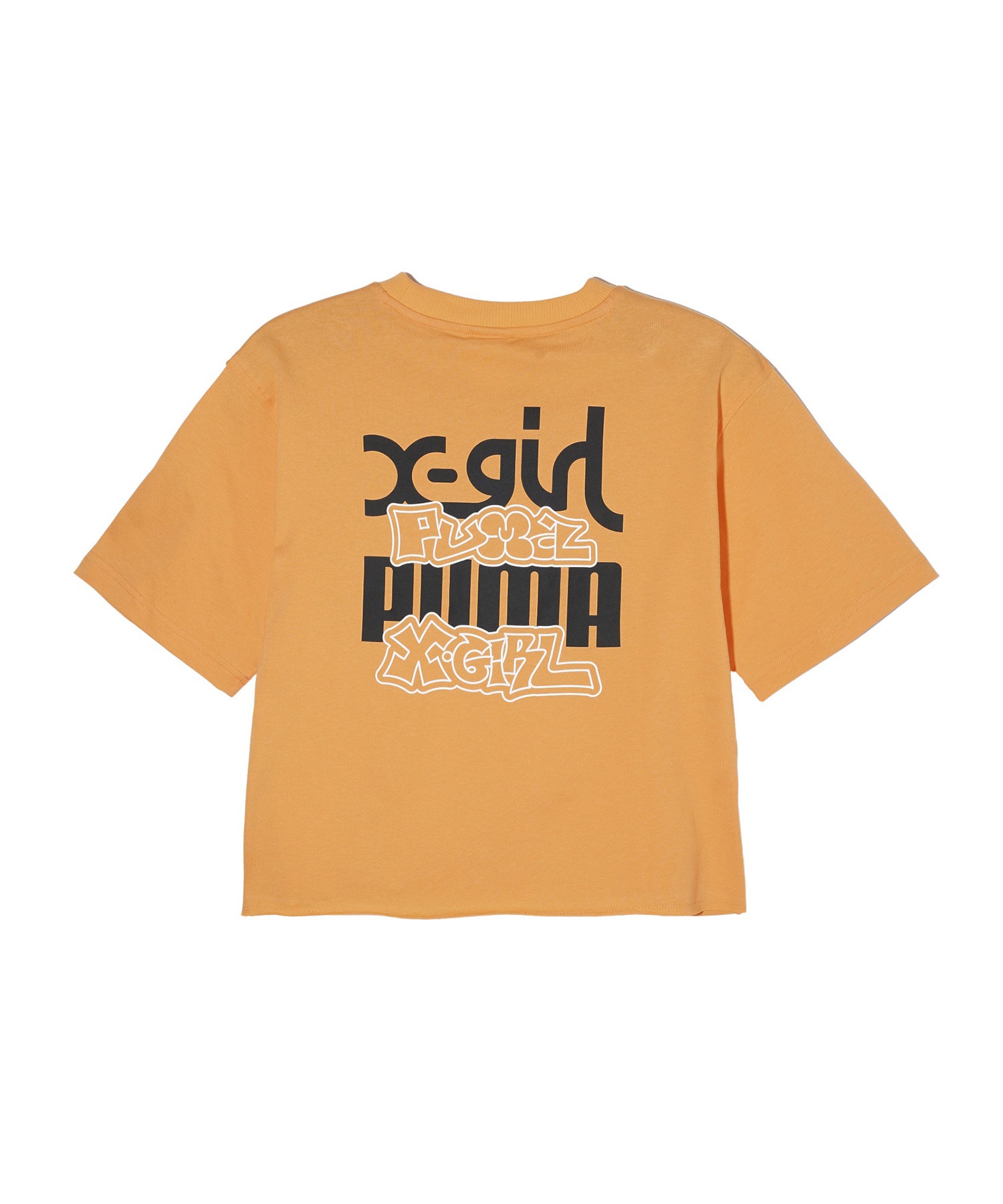 PUMA プーマ × X-GIRL エックスガール コラボ ウィメンズ グラフィック 半袖 Tシャツ レディース 624723(02-S)