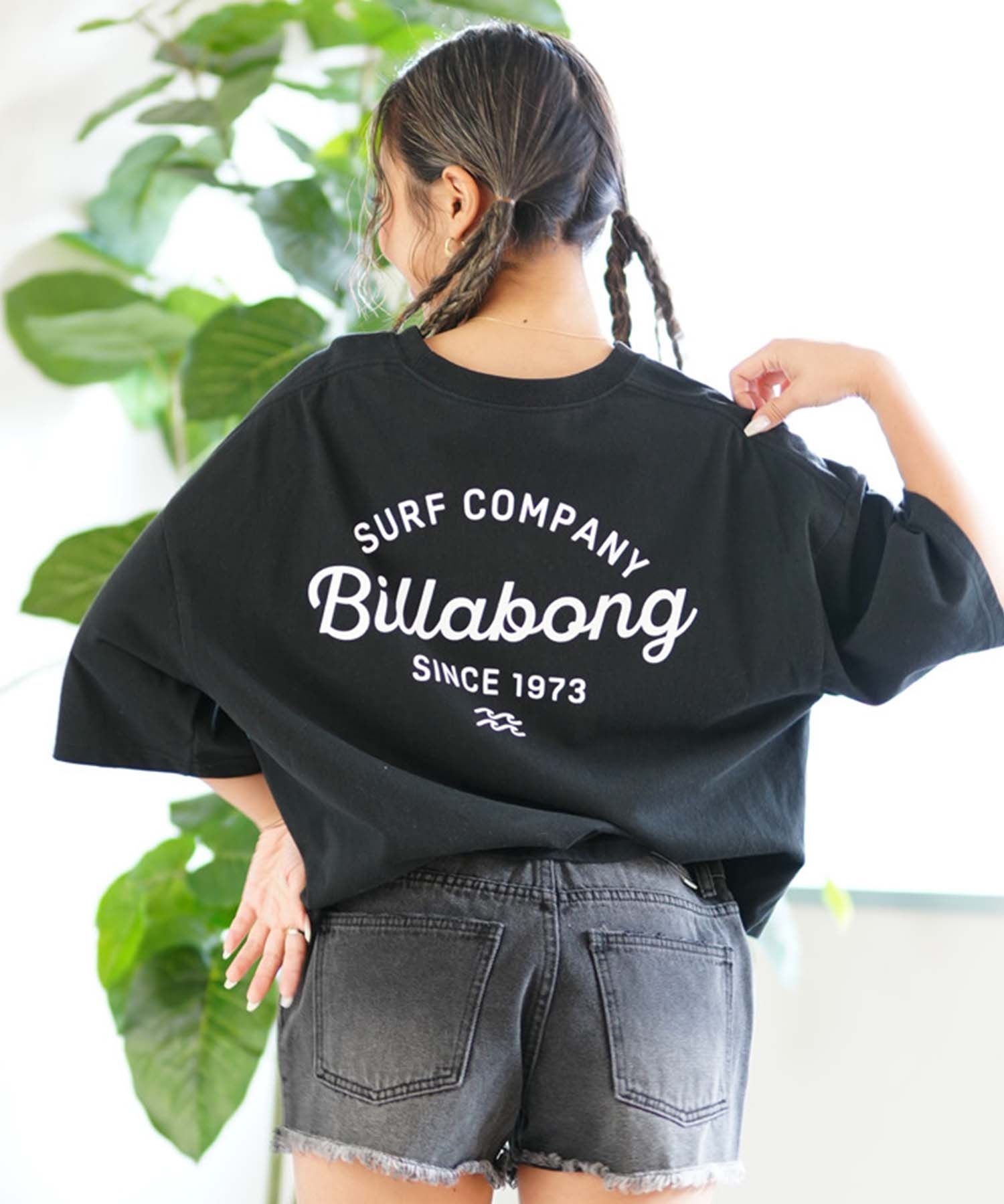 【クーポン対象】BILLABONG ビラボン ARCH LOGO CROPPED TEE レディース 半袖Tシャツ ルーズシルエット クロップド丈 BE013-204(NKL0-M)