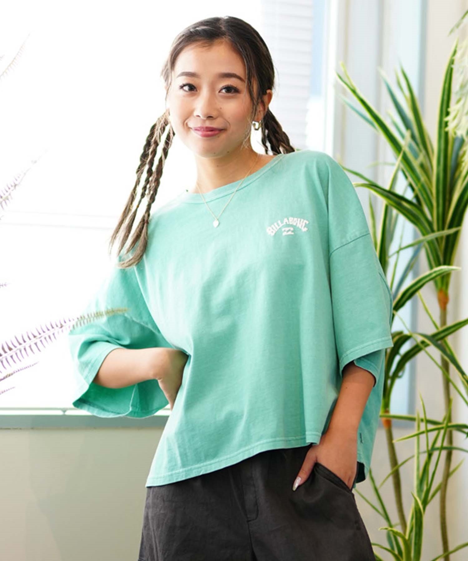 BILLABONG ビラボン ARCH LOGO WIDE LOOSE CROPED TEE レディース 半袖Tシャツ クロップド丈 BE013-206(GLC0-M)