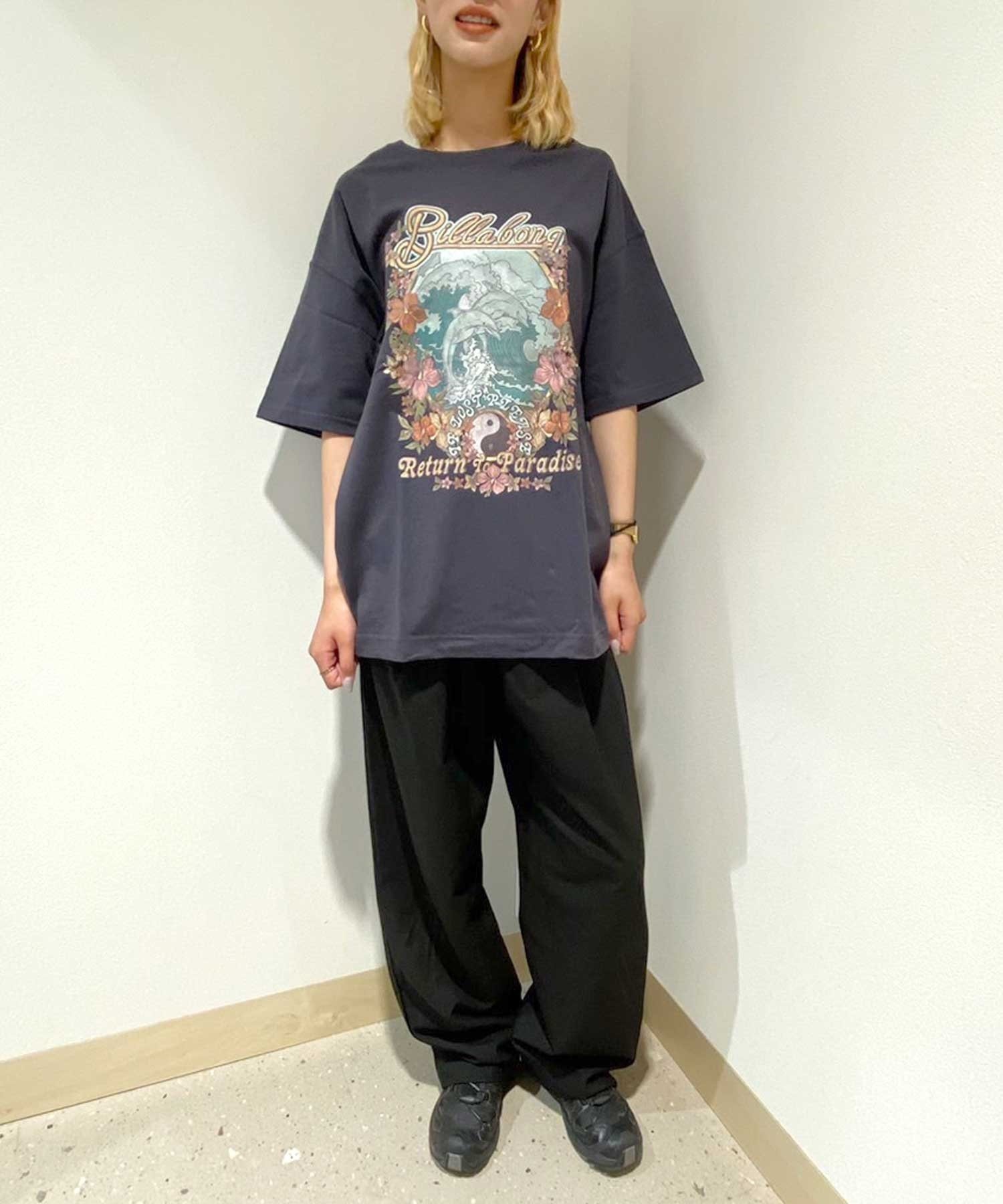 BILLABONG ビラボン GRAPHIC TEE レディース 半袖Tシャツ ルーズシルエット BE013-210(SCS-M)