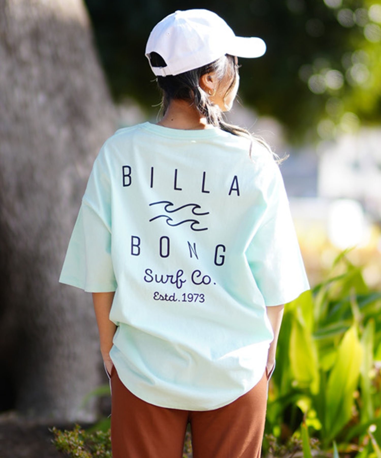 BILLABONG ビラボン SOFT CLEAN LOGO LOOSE TEE レディース 半袖Tシャツ ビックシルエット BE013-211(GBW0-M)