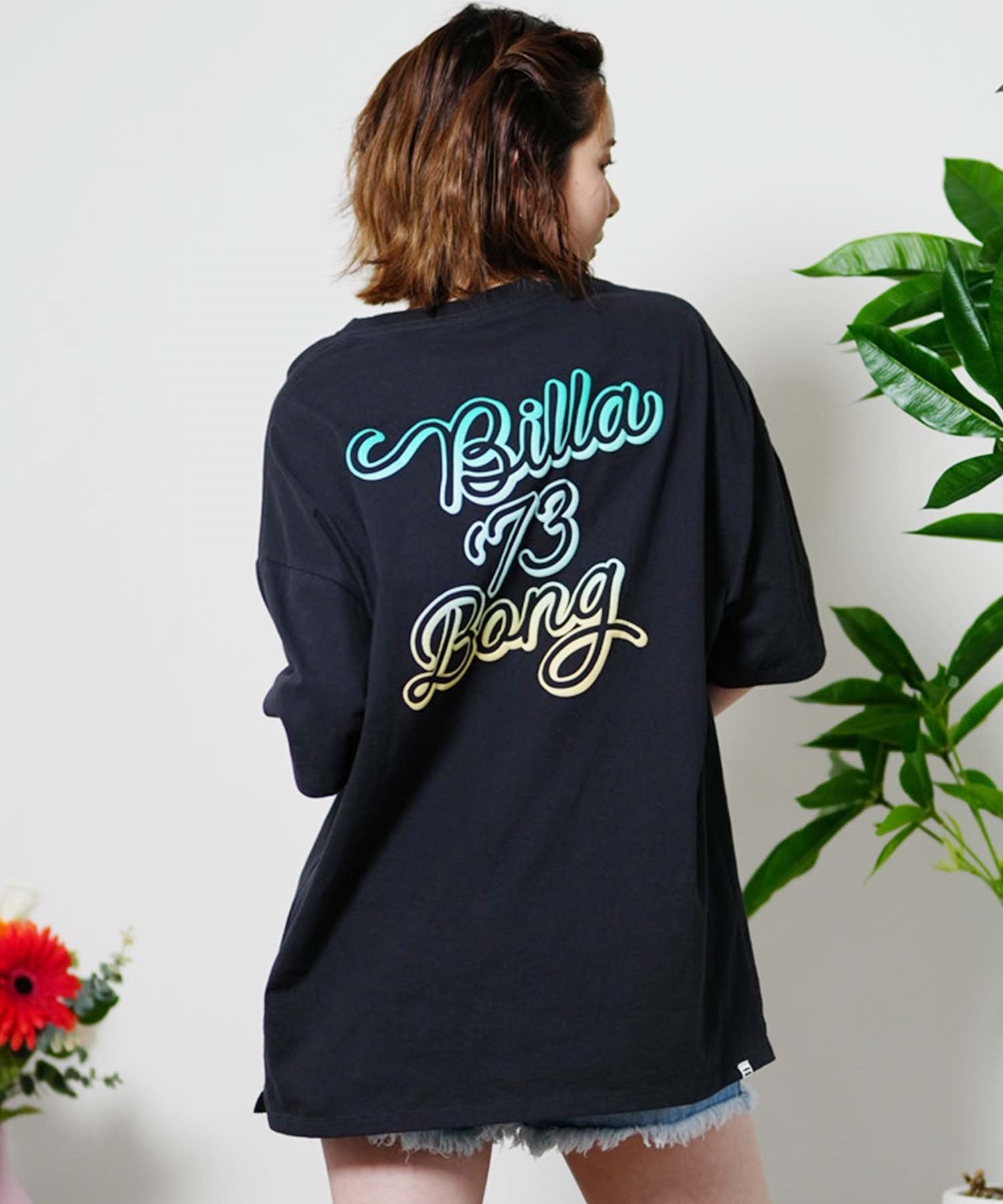 【クーポン対象】BILLABONG ビラボン SCRIPT LOGO LOOSE TEE レディース 半袖Tシャツ ルーズシルエット BE013-212(BGS0-M)