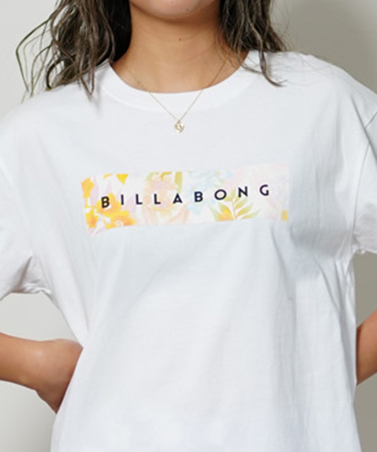 BILLABONG ビラボン レディース 半袖Tシャツ ボックスロゴ