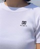 DC ディーシー レディース 半袖 Tシャツ ショート丈 クロップド丈 リブ ワンポイント 刺繍ロゴ チビT セットアップ対応 LST242303(BEW-S)