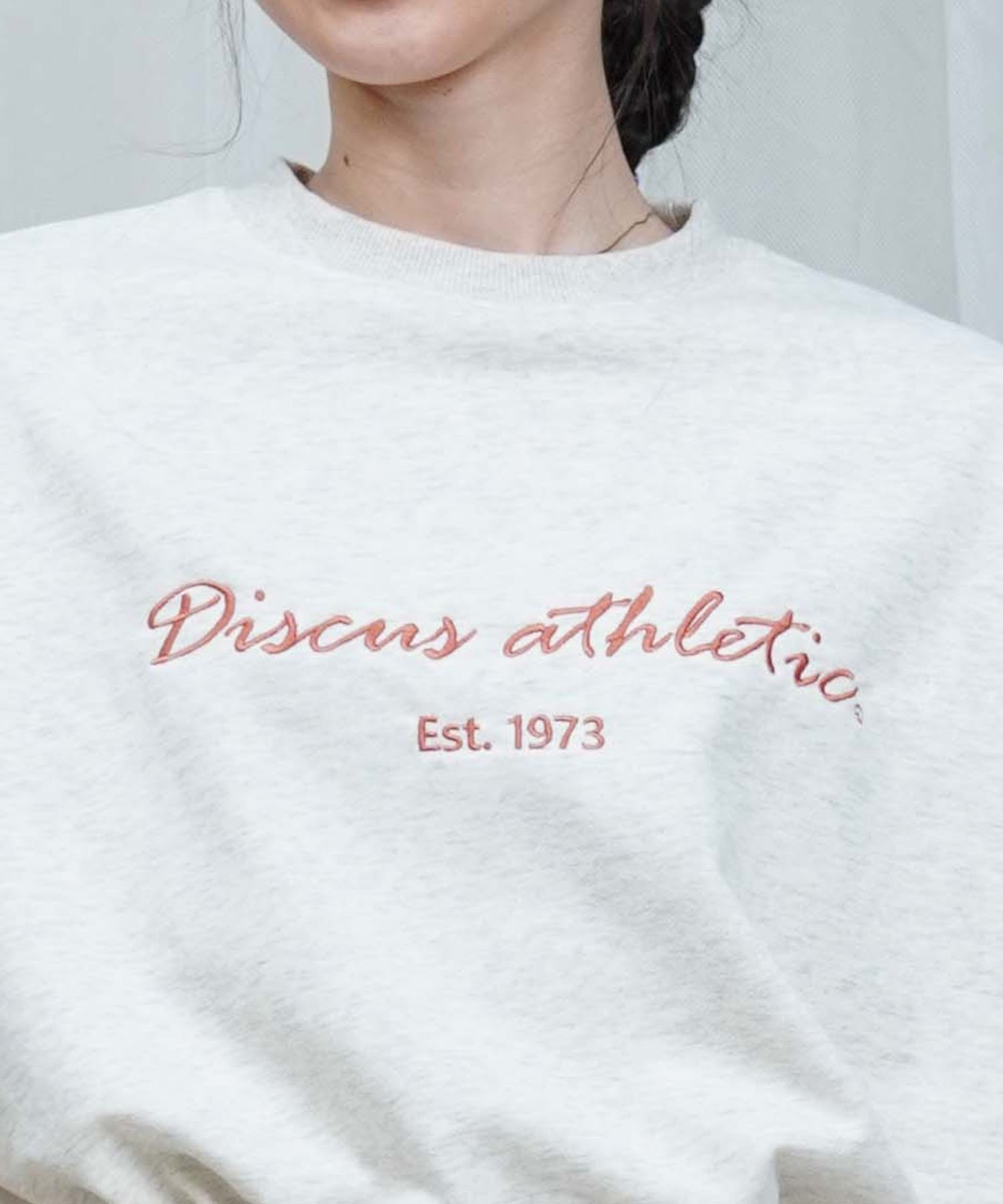 DISCUS ATHLETIC ディスカスアスレチック レディース トレーナーTシャツ オーバーサイズ セットアップ対応 4287-1975(09OF-M)