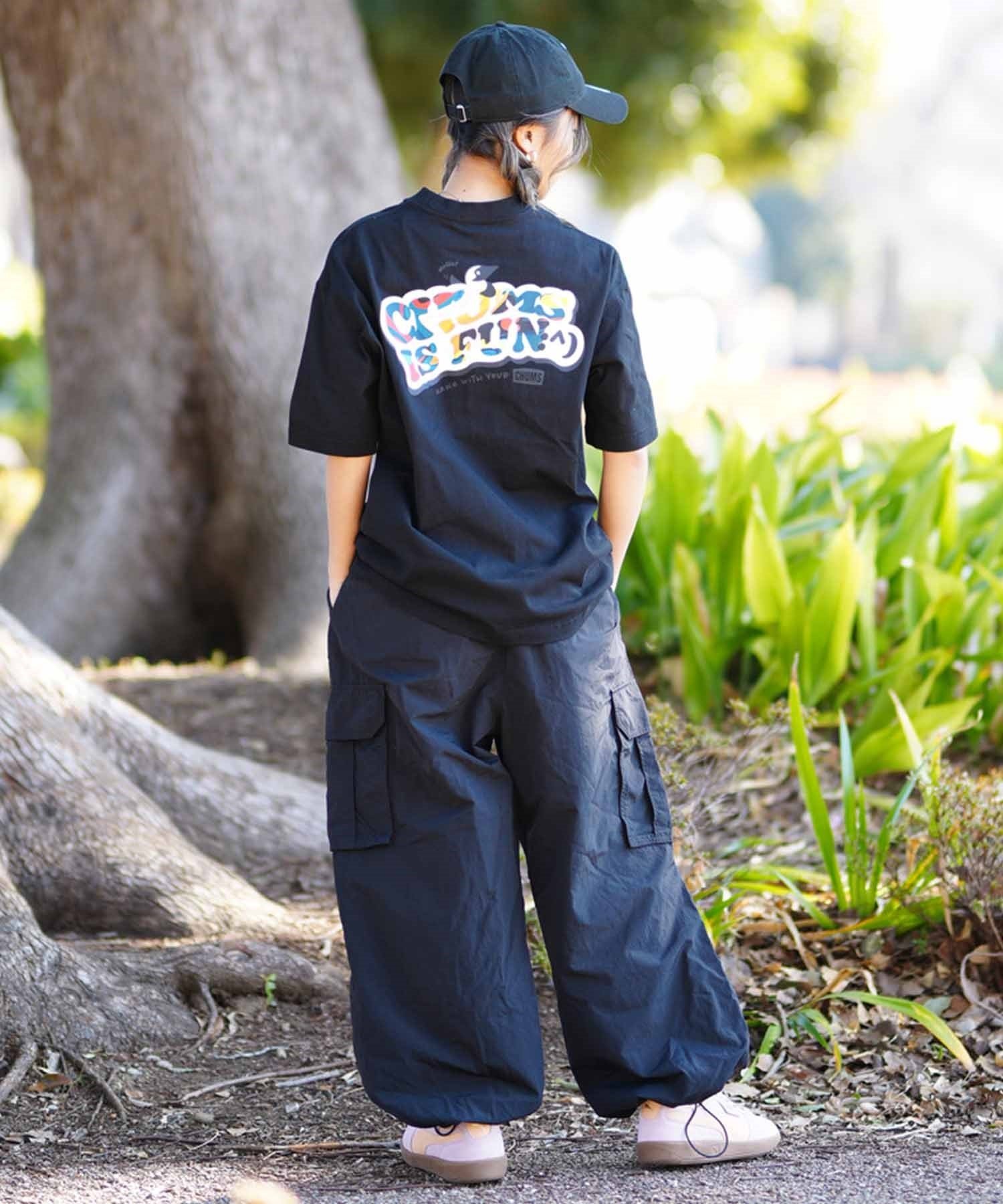 CHUMS チャムス Oversized CHUMS IS FUN T-Shirt レディース Tシャツ バックプリント DESI CH11-2357(W001-M)