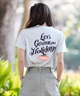 CHUMS チャムス Let's Go out on Holidays! Work Out Dry T レディース 半袖Tシャツ バックプリント CH11-2377(W001-M)