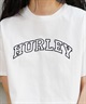 Hurley ハーレー レディース Tシャツ 半袖 ショート丈 クロップ丈 アーチロゴ プリント ヘビーウェイト WSS2421021(WHT-M)