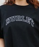 Hurley ハーレー レディース Tシャツ 半袖 ショート丈 クロップ丈 アーチロゴ プリント ヘビーウェイト WSS2421021(WHT-M)