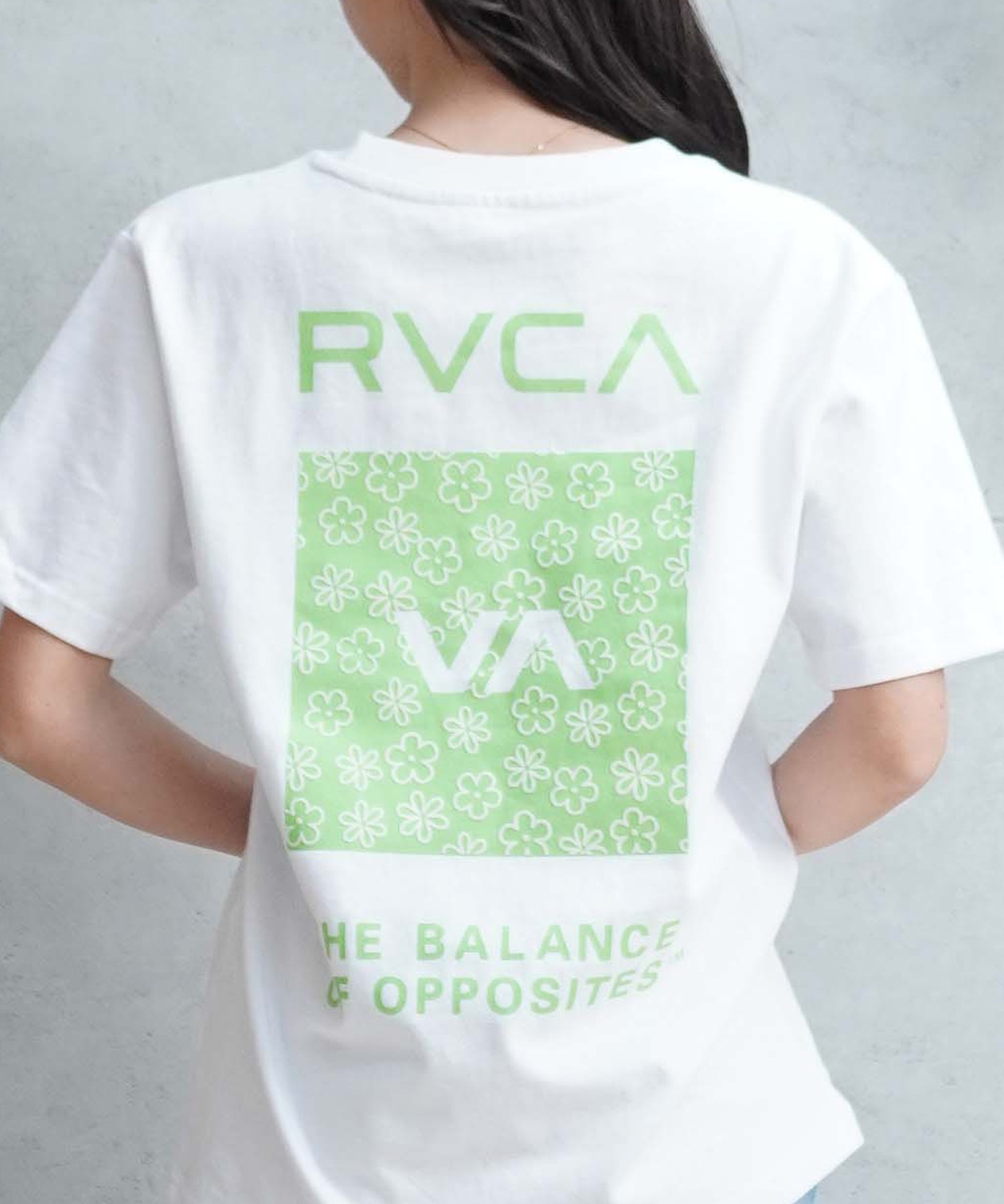 【クーポン対象】【ムラサキスポーツ限定】RVCA ルーカ レディース 半袖 Tシャツ バックプリント BE043-P21(BLK-S)