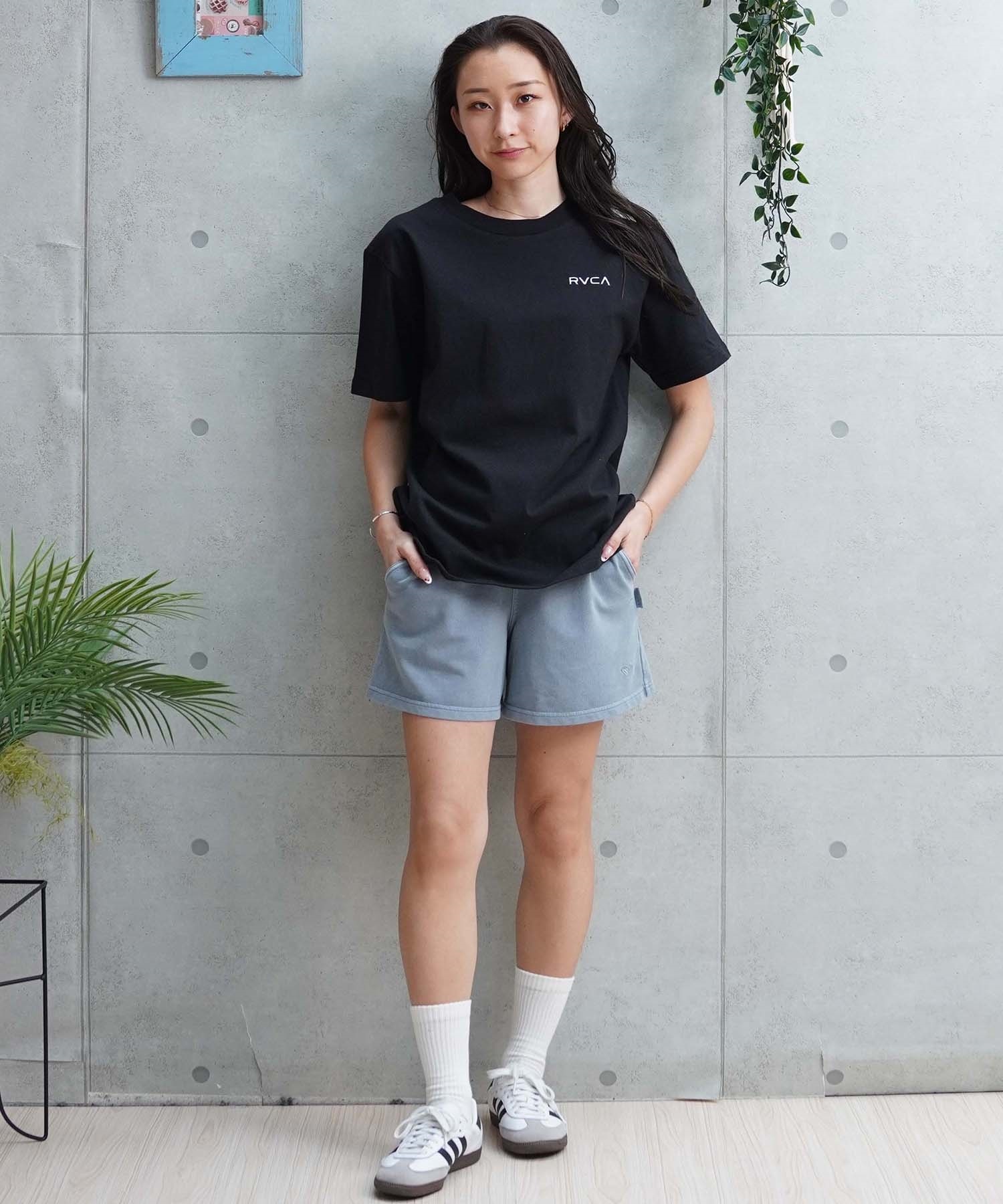 【クーポン対象】【ムラサキスポーツ限定】RVCA ルーカ レディース 半袖 Tシャツ バックプリント BE043-P21(BLK-S)