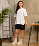 RIKKA FEMME リッカファム レディース Tシャツ 半袖 ワンポイント ロゴ シンプル ユーティリティ 水陸両用 UVカット 吸汗速乾 RF24SS06(WHT-FREE)