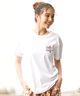 BILLABONG ビラボン レディース Tシャツ 半袖 スクエアロゴ バックプリント ボーイフィット BE01C-203(BPB-M)