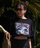 BILLABONG ビラボン レディース Tシャツ 半袖 クロップド丈 フロントプリント BE01C-214 ムラサキスポーツ限定(WHT-M)