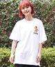 【ムラサキスポーツ限定】 TOY MACHINE トイマシーン レディース 半袖 Tシャツ オーバーサイズ DESI LTD MTMSEST15(WHITE-M)