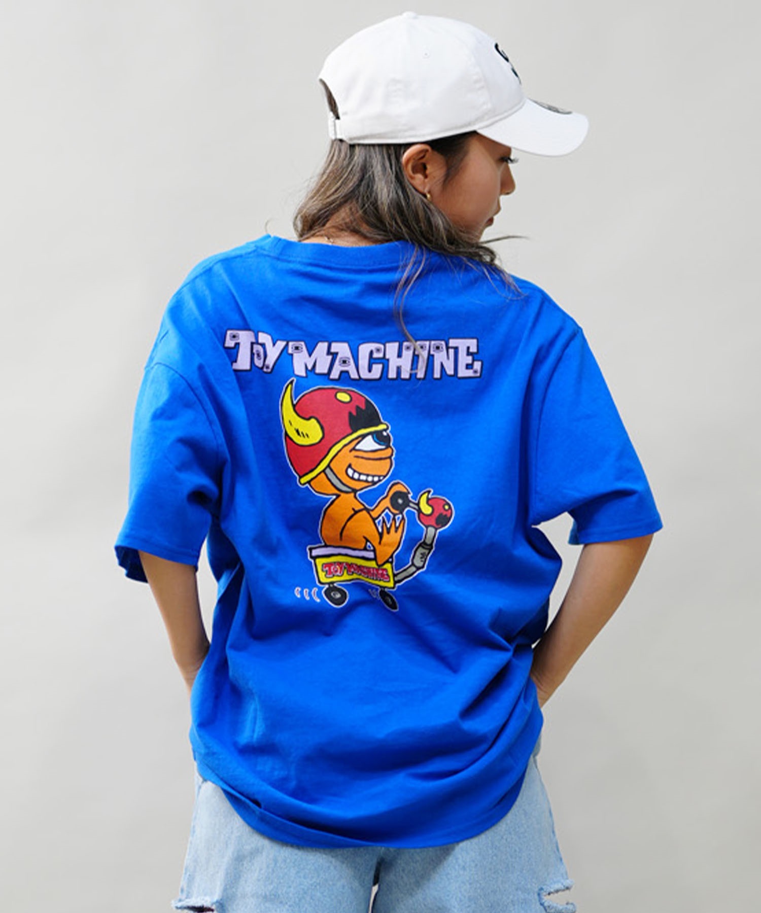 【ムラサキスポーツ限定】 TOY MACHINE トイマシーン レディース 半袖 Tシャツ オーバーサイズ DESI LTD MTMSEST15(WHITE-M)