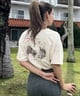 ROXY ロキシー レディース 半袖 Tシャツ バックプリント クロップ丈 ショート RST242626T(WHT-M)