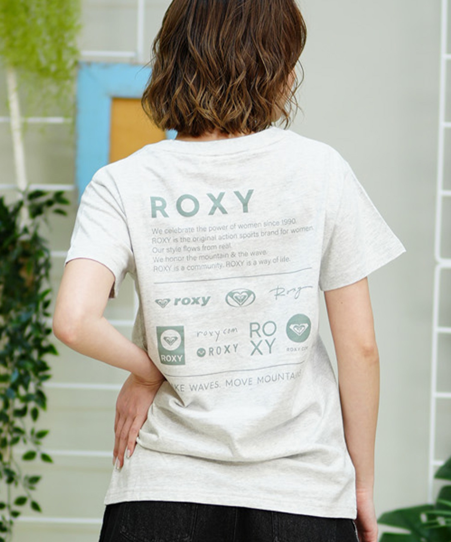 ROXY ロキシー レディース 半袖 Tシャツ バックプリント ブランドロゴ RST242625T(OWT-S)