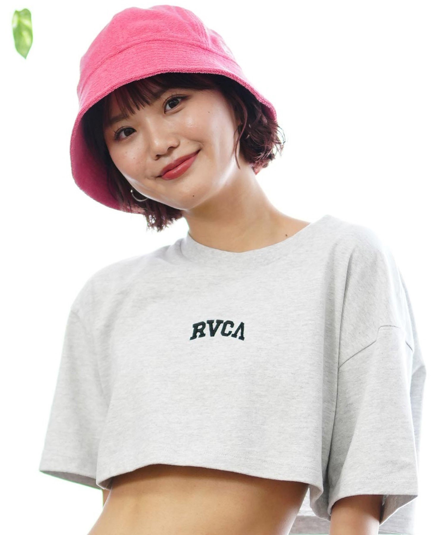 【クーポン対象】RVCA ルーカ CROP LTD レディース 半袖 Tシャツ BE04C-P20(WHT-S)