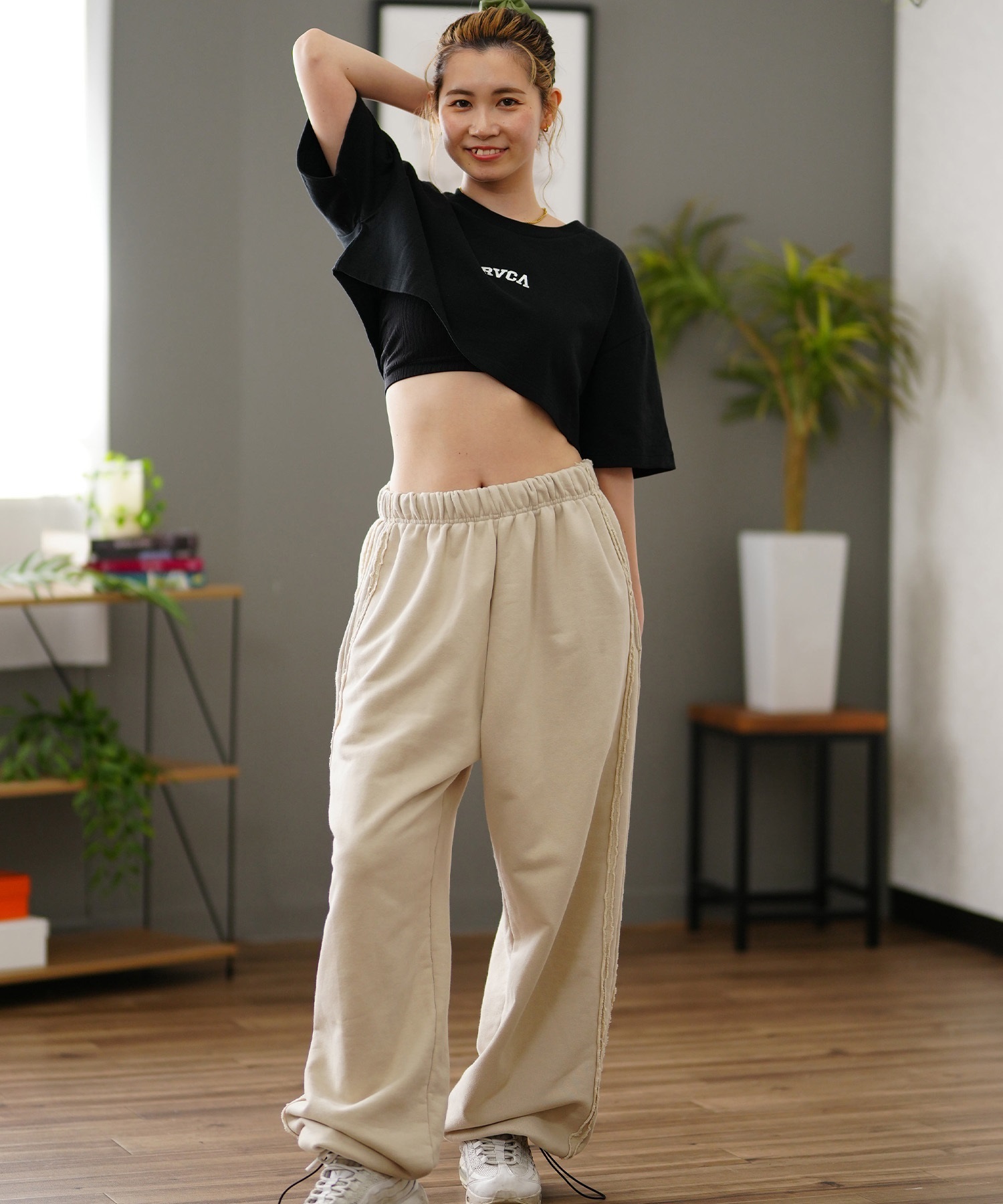 RVCA ルーカ CROP LTD レディース 半袖 Tシャツ BE04C-P20(WHT-S)