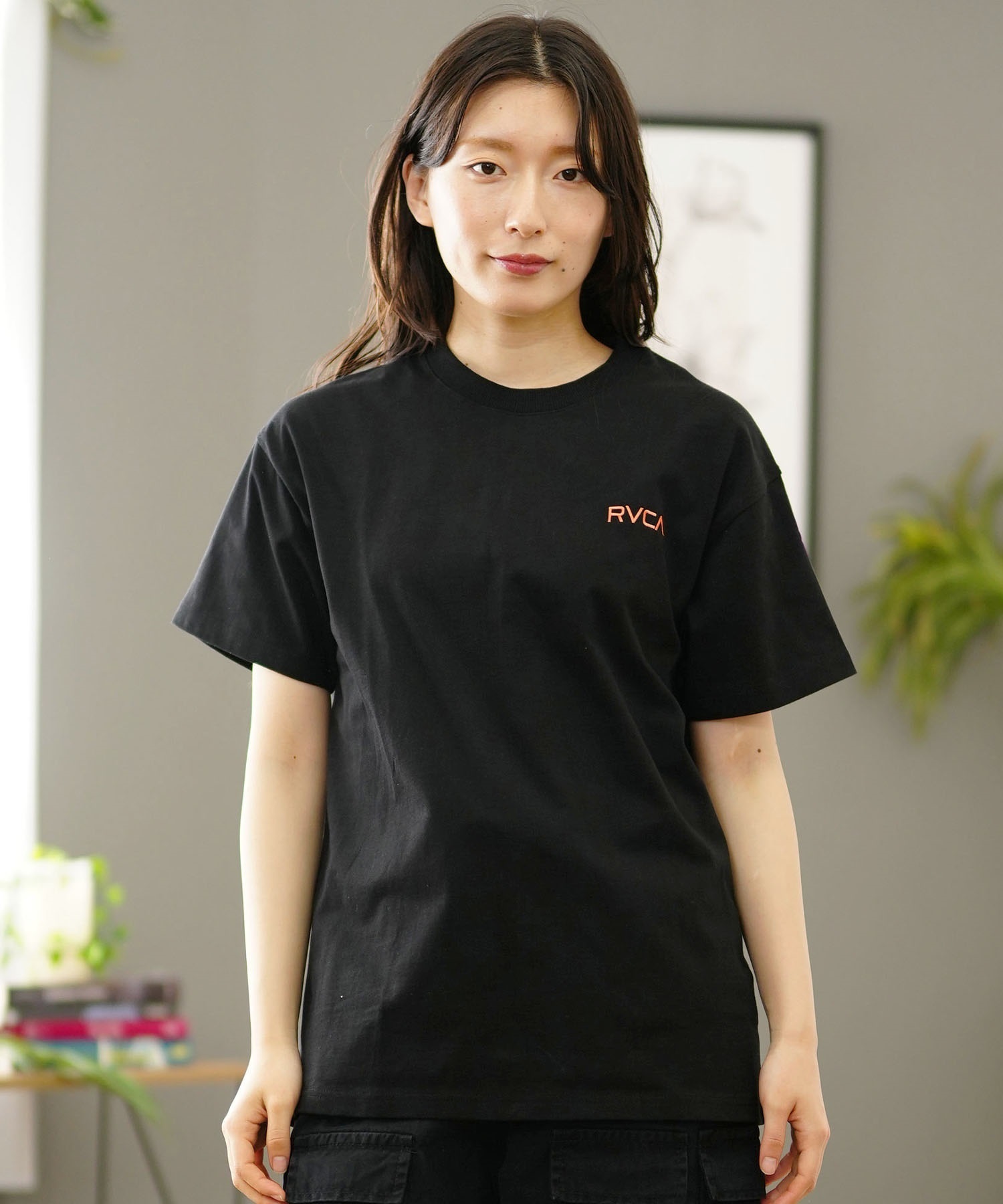 【クーポン対象】RVCA ルーカ バックプリントTシャツ レディース 半袖 Tシャツ オーバーサイズ BE04C-P21(WPP-S)