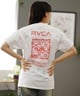 【クーポン対象】RVCA ルーカ バックプリントTシャツ レディース 半袖 Tシャツ オーバーサイズ BE04C-P21(BLK-S)