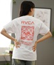 RVCA ルーカ バックプリントTシャツ レディース 半袖 Tシャツ オーバーサイズ BE04C-P21(PTK-S)