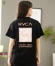 【クーポン対象】RVCA ルーカ バックプリントTシャツ レディース 半袖 Tシャツ オーバーサイズ BE04C-P21(BLK-S)