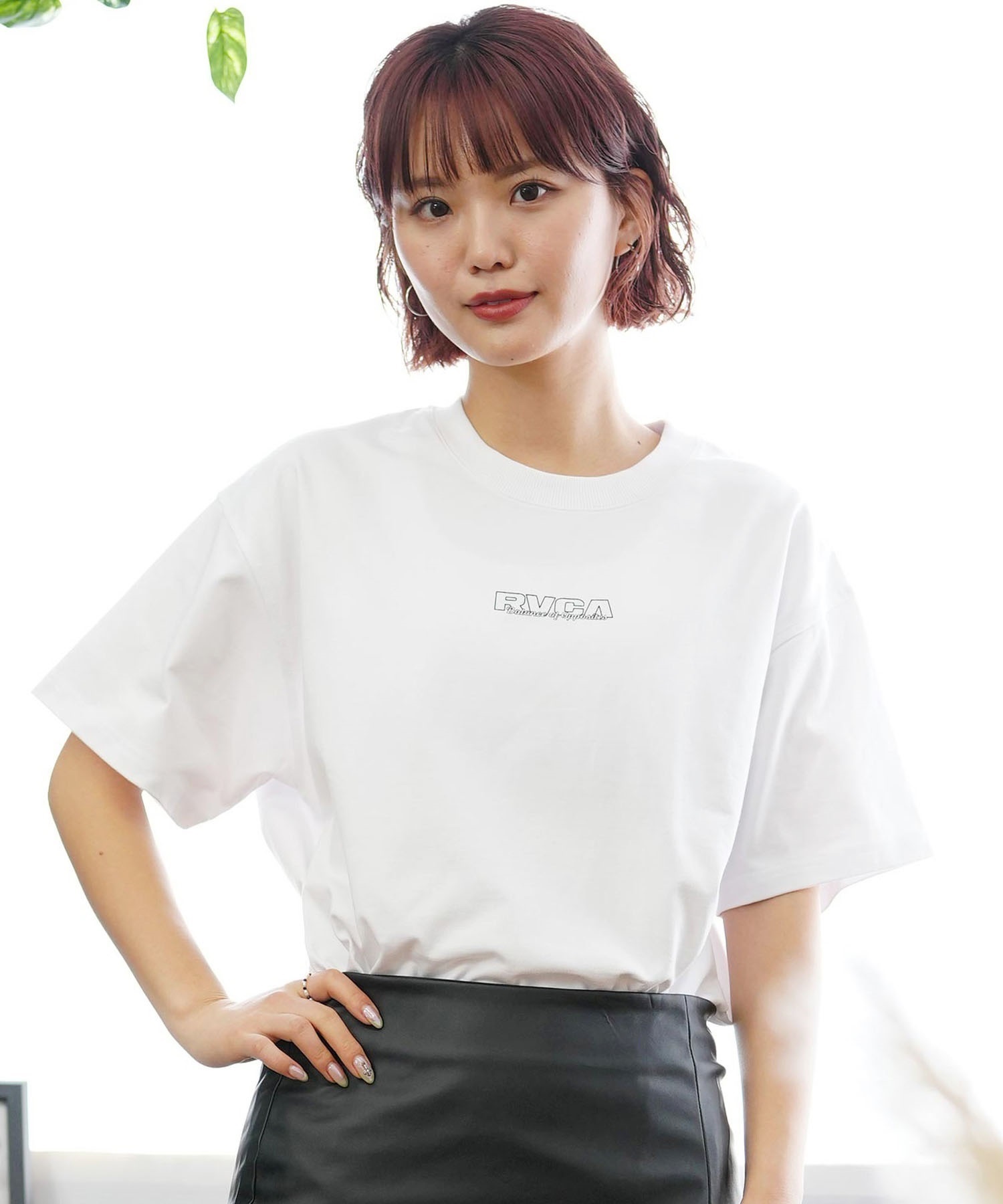 【クーポン対象】RVCA ルーカ バックプリントTシャツ レディース 半袖 Tシャツ オーバーサイズ BE04C-P22(BES0-S)