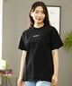 【クーポン対象】RVCA ルーカ バックプリントTシャツ レディース 半袖 Tシャツ オーバーサイズ BE04C-P22(BLK-S)