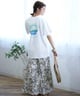 ALOHA PEOPLE アロハピープル 半袖 Tシャツ レディース バックプリント サークル MOAP24SL006(WH/BL-M)