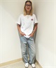 ALOHA PEOPLE アロハピープル 半袖 Tシャツ レディース バックプリント MOAP24SL007(WH/RD-M)