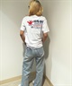 ALOHA PEOPLE アロハピープル 半袖 Tシャツ レディース バックプリント MOAP24SL007(WH/RD-M)