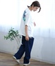 ALOHA PEOPLE/アロハピープル 半袖Tシャツ MOAP24SL011(WH/BL-M)