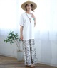 ALOHA PEOPLE/アロハピープル 半袖Tシャツ MOAP24SL011(WH/BL-M)