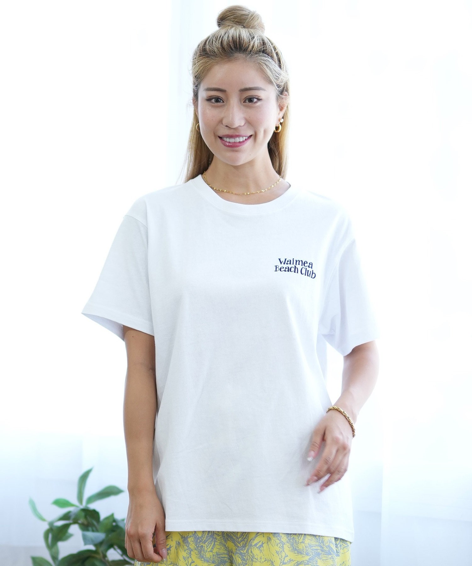 ALOHA PEOPLE/アロハピープル 半袖Tシャツ MOAP24SL012(WH/RD-M)