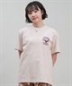 HULALANI フララニ レディース Tシャツ 半袖 バックプリント リラックスフィット 243HU2ST280(WHT-M)