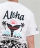 HULALANI フララニ レディース Tシャツ 半袖 バックプリント リラックスフィット 243HU2ST280(WHT-M)