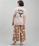 HULALANI フララニ レディース Tシャツ 半袖 バックプリント リラックスフィット 243HU2ST280(WHT-M)