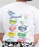 HULALANI フララニ レディース Tシャツ 半袖 バックプリント リラックスフィット 243HU2ST282(WHT-M)