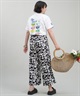 HULALANI フララニ レディース Tシャツ 半袖 バックプリント リラックスフィット 243HU2ST282(WHT-M)