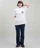 HULALANI フララニ レディース Tシャツ 半袖 バックプリント リラックスフィット 243HU2ST292(WHT-M)