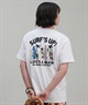 SURF'S UP サーフズアップ レディース Tシャツ 半袖 バックプリント リラックスフィット 243SU2ST286(WHT-M)