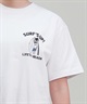 SURF'S UP サーフズアップ レディース Tシャツ 半袖 バックプリント リラックスフィット 243SU2ST286(WHT-M)